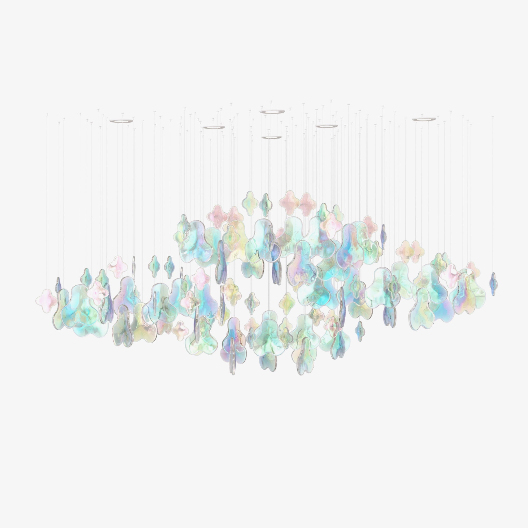 Iris Iridescent Blossom Chandelier