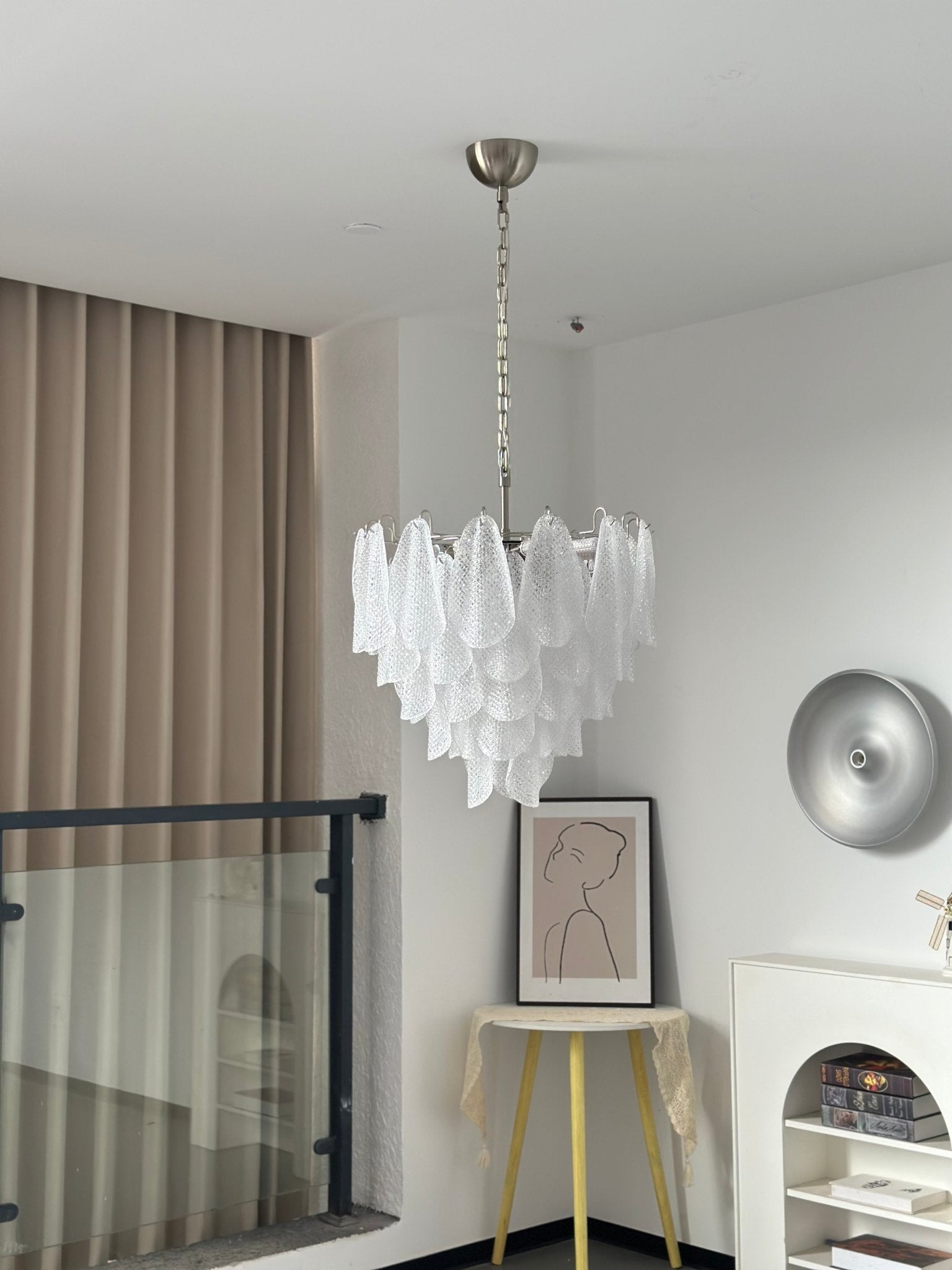 Murano Glass Teardrop Chandelier by Bling Lighting Studio