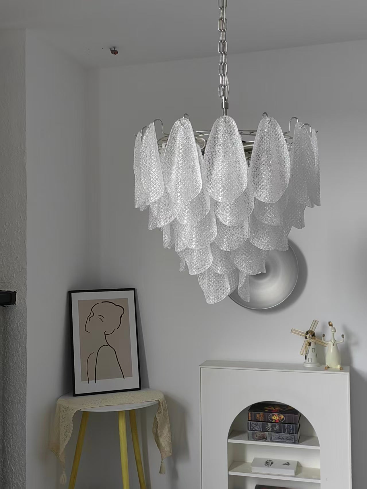 Murano Glass Teardrop Chandelier by Bling Lighting Studio