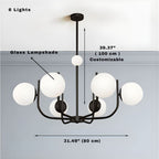 6-8-10 Lights Mid Century Modern Ceiling Light - Bling Lighting Studio