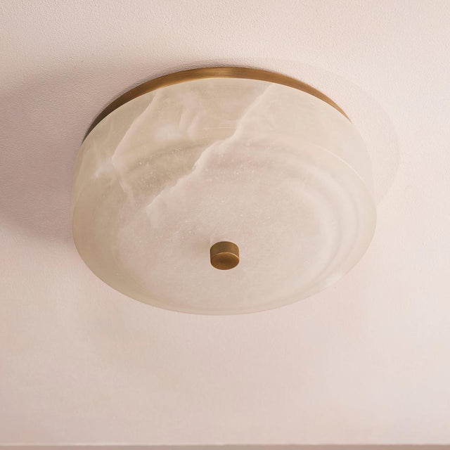 Odessa Alabaster Flush Light by Bling Lighting Studio