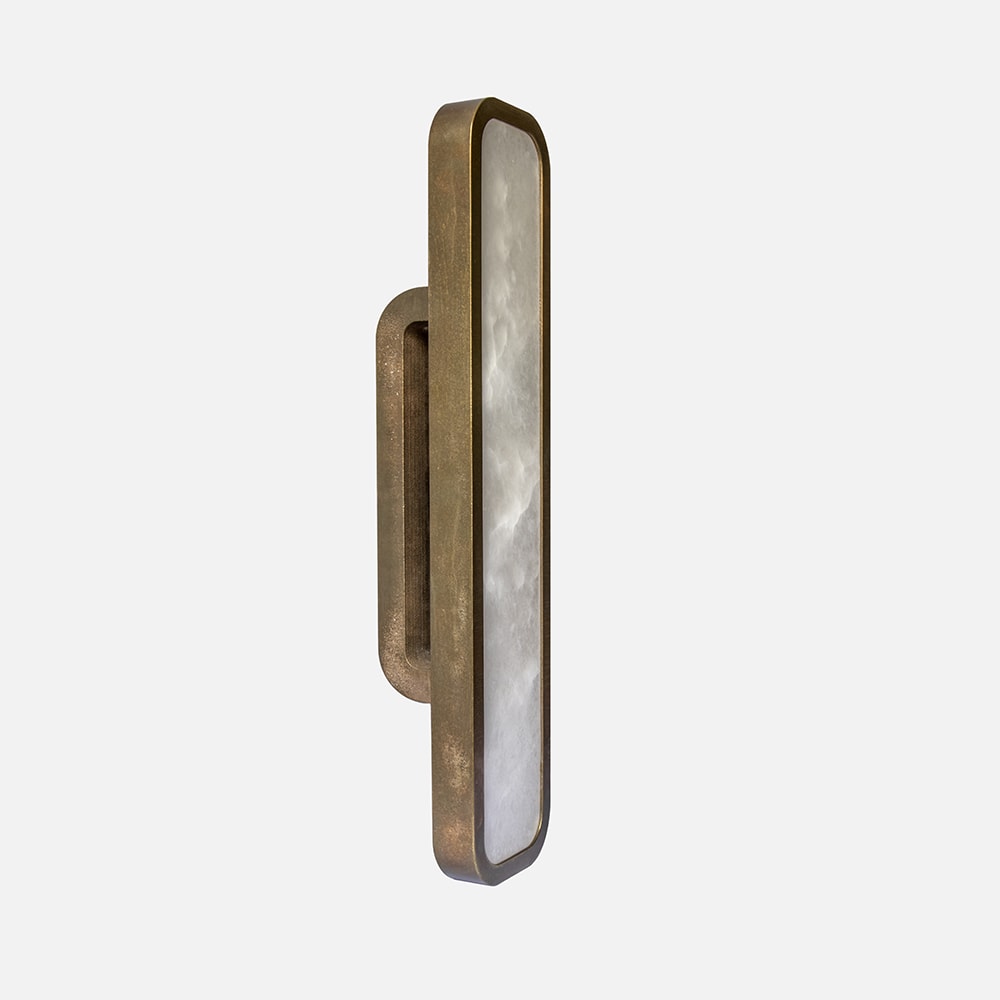 Hublot alabaster wall sconce