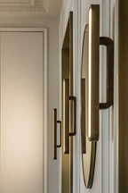 Hublot alabaster wall sconce