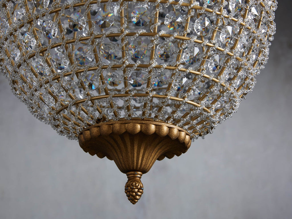 Poppy Round Chandelier by Bling Lighting Studio