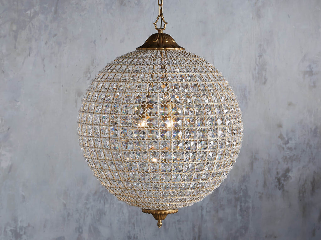 Poppy Round Chandelier by Bling Lighting Studio
