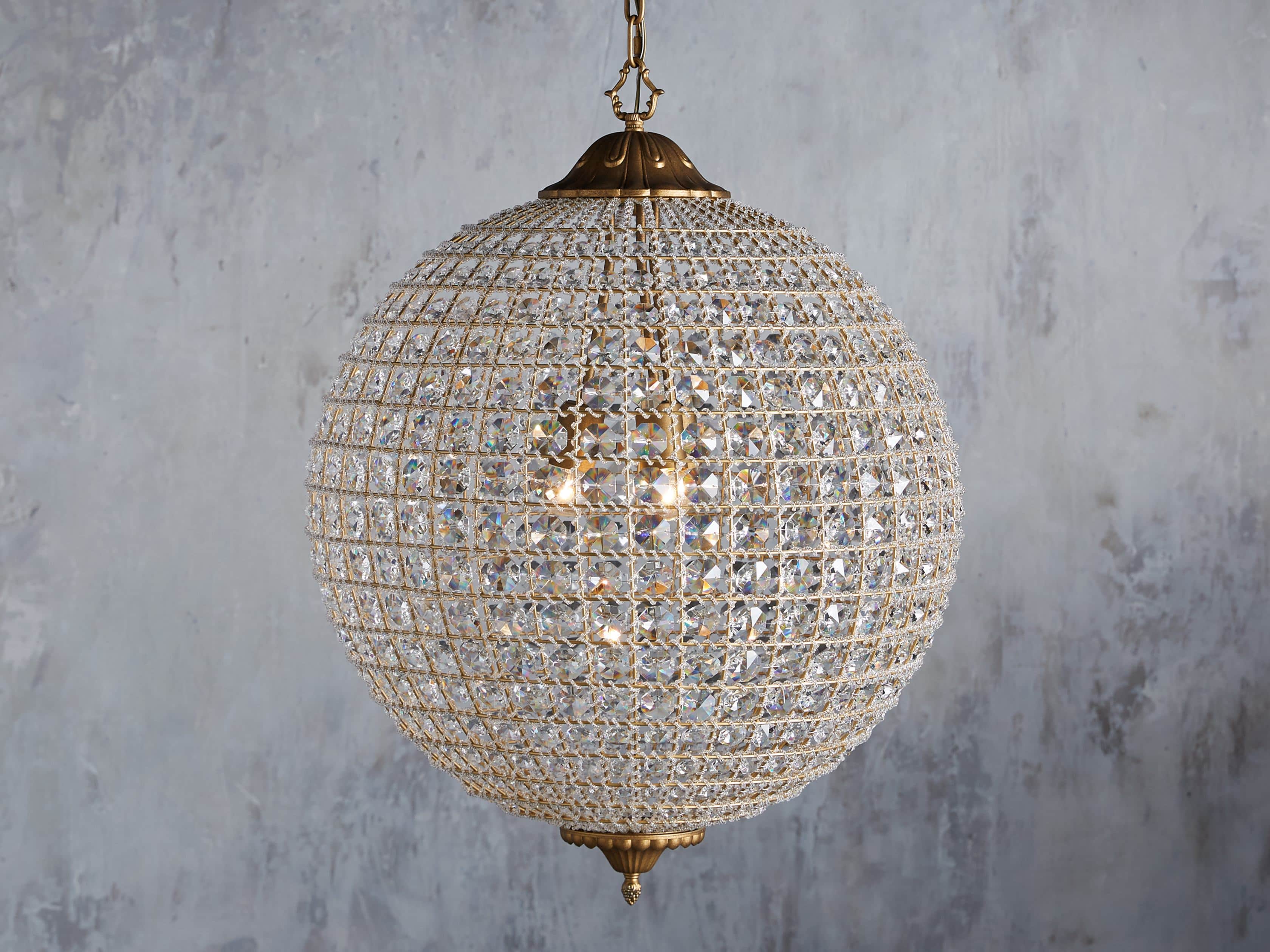 Poppy Round Chandelier by Bling Lighting Studio