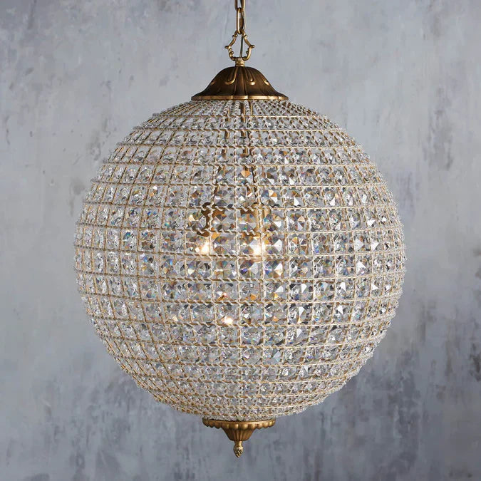 Poppy Round Chandelier by Bling Lighting Studio