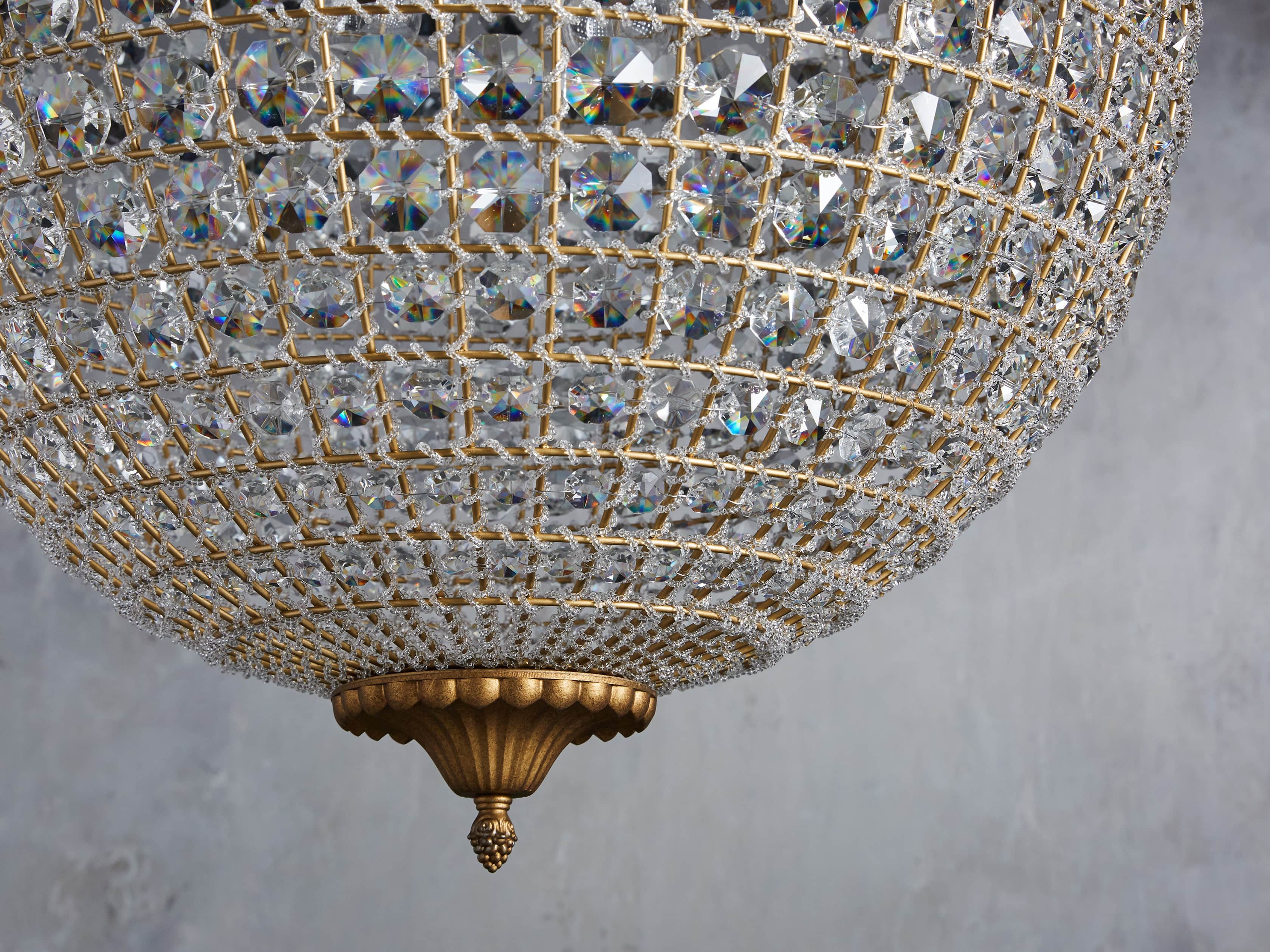 Poppy Round Chandelier by Bling Lighting Studio