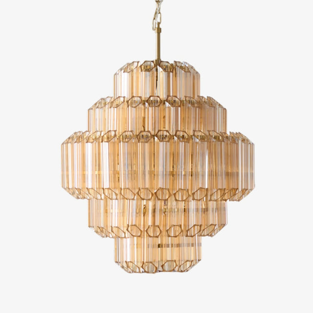 Aurum Cascade Glass Chandelier Murano lighting by Bling Lighting Studio