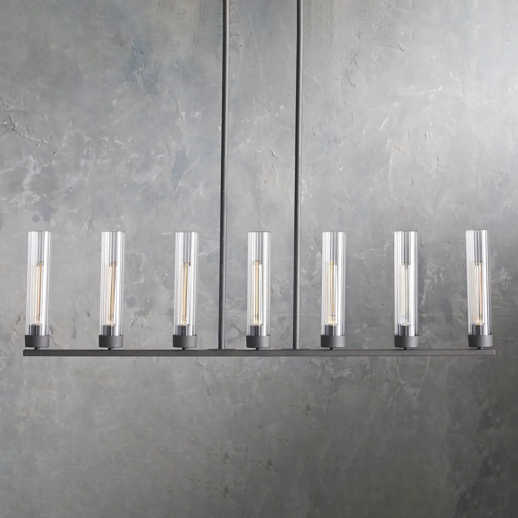 Andreas Linear Chandelier by Bling Lighting Studio