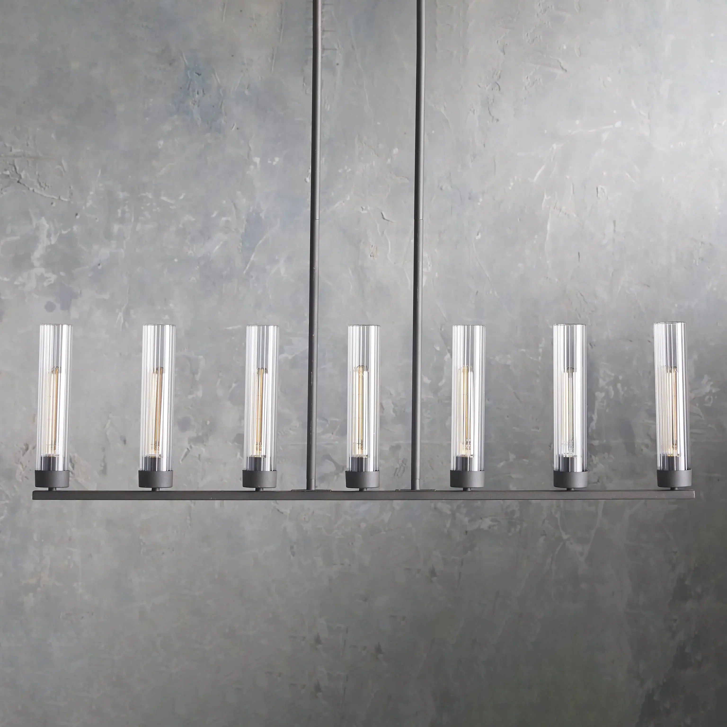 Andreas Linear Chandelier by Bling Lighting Studio