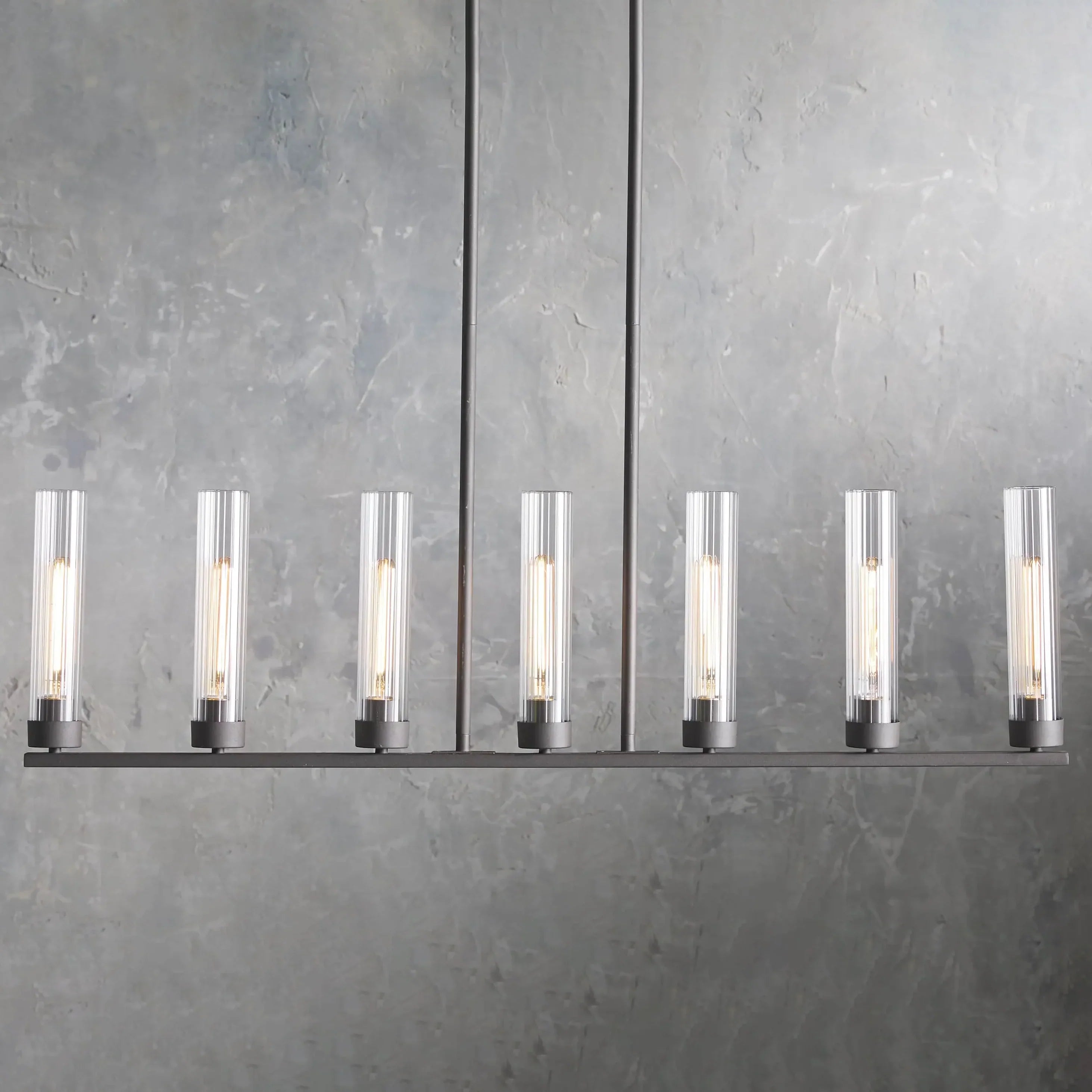 Andreas Linear Chandelier by Bling Lighting Studio