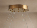 Halima Alabaster Halo Chandelier 36'' 48''D by Bling Lighting Studio