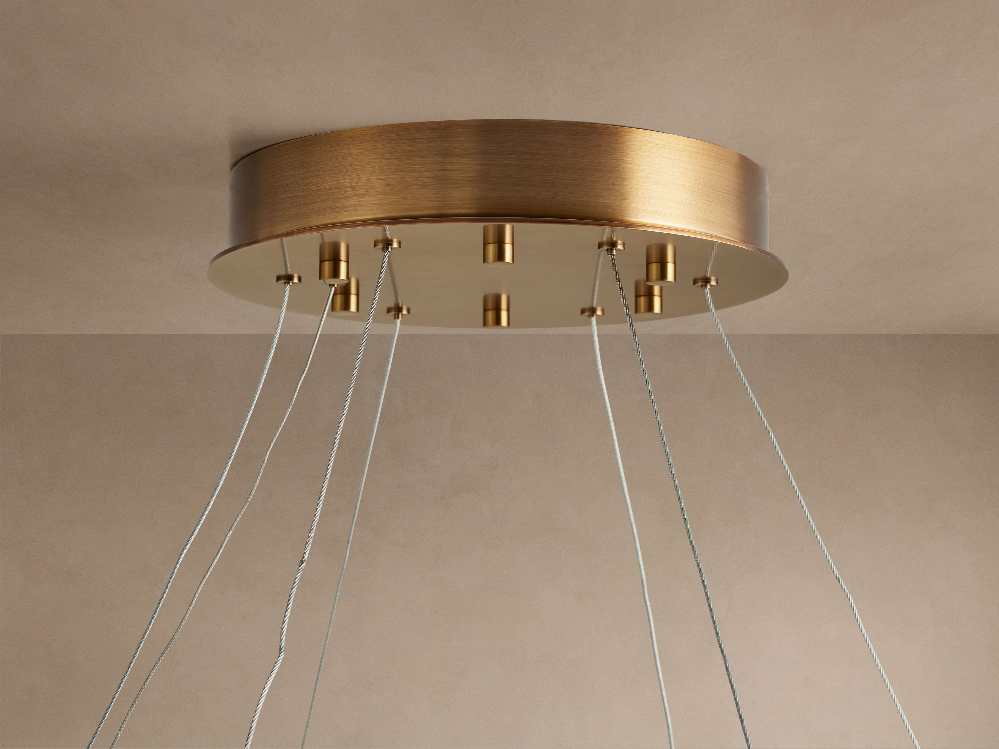 Halima Alabaster Halo Chandelier 36'' 48''D by Bling Lighting Studio