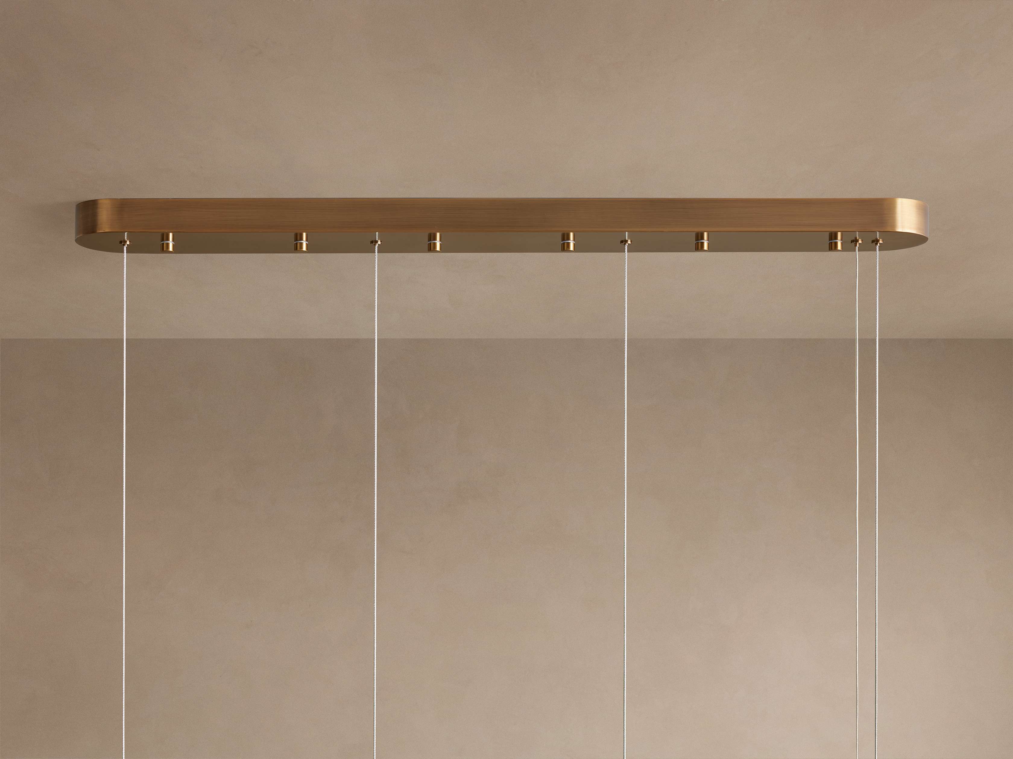 Halima Alabaster Linear Chandelier 64'' 74''L by Bling Lighting Studio