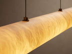 Halima Alabaster Linear Chandelier 64'' 74''L by Bling Lighting Studio