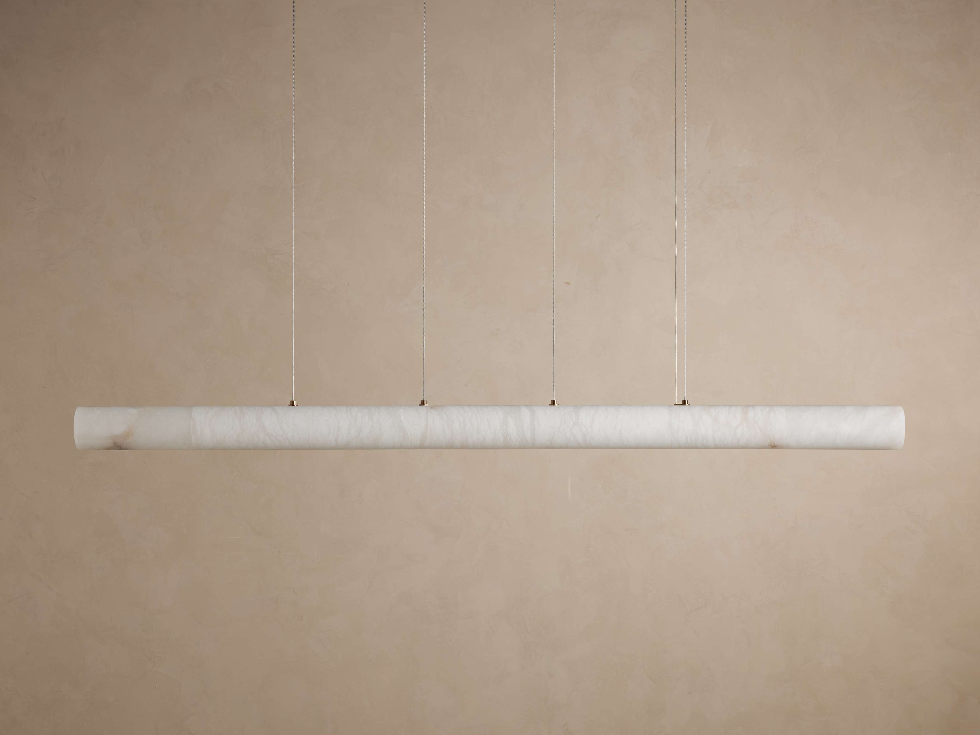 Halima Alabaster Linear Chandelier 64'' 74''L by Bling Lighting Studio