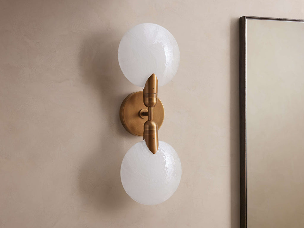 Lyla Double Sconce by Bling Lighting Studio