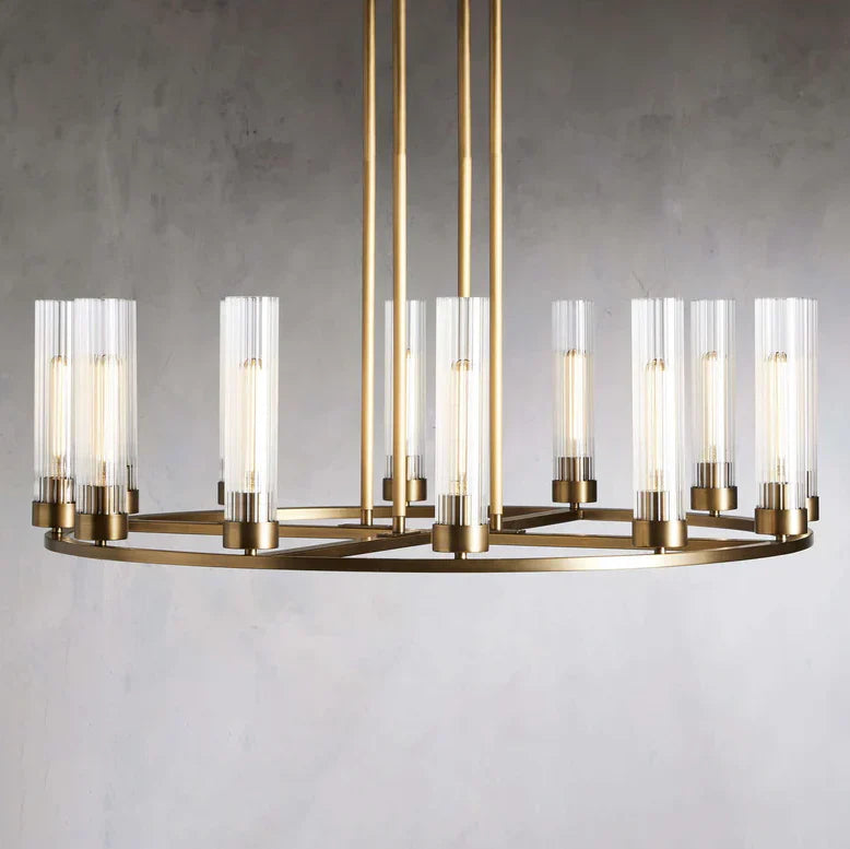 Andreas Round Chandelier by Bling Lighting Studio