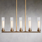 Andreas Linear Chandelier by Bling Lighting Studio