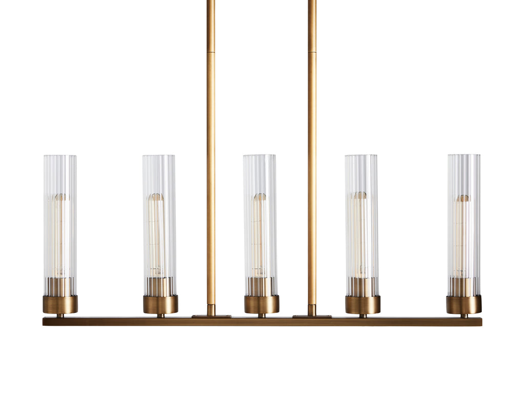Andreas Linear Chandelier by Bling Lighting Studio