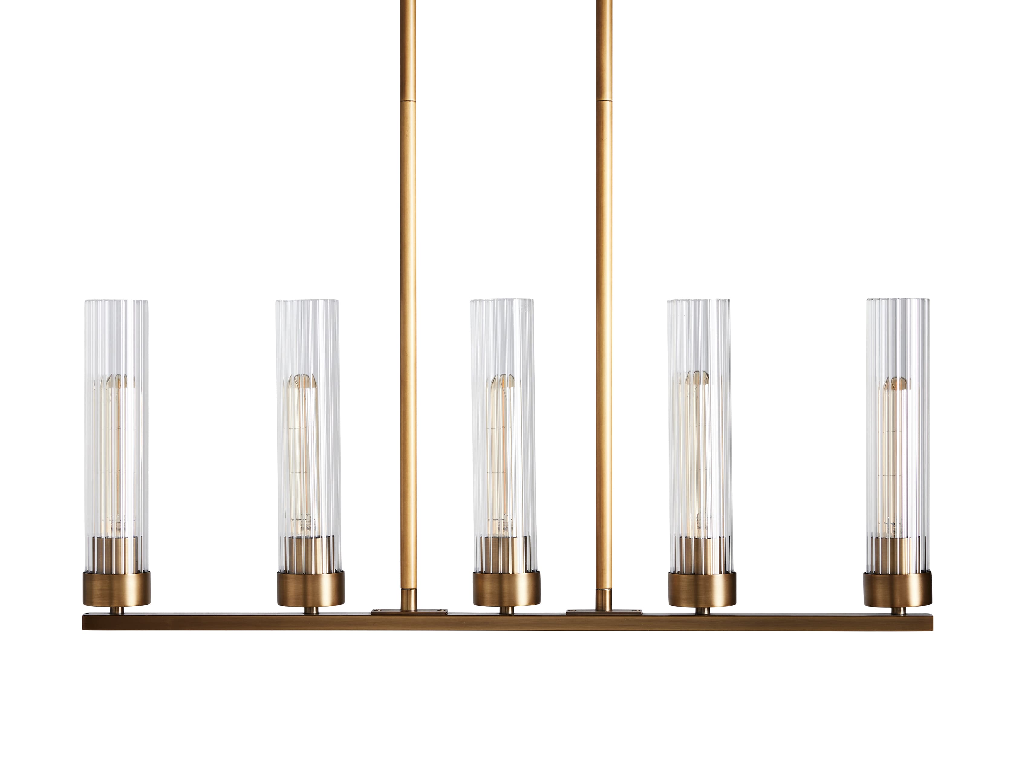 Andreas Linear Chandelier by Bling Lighting Studio