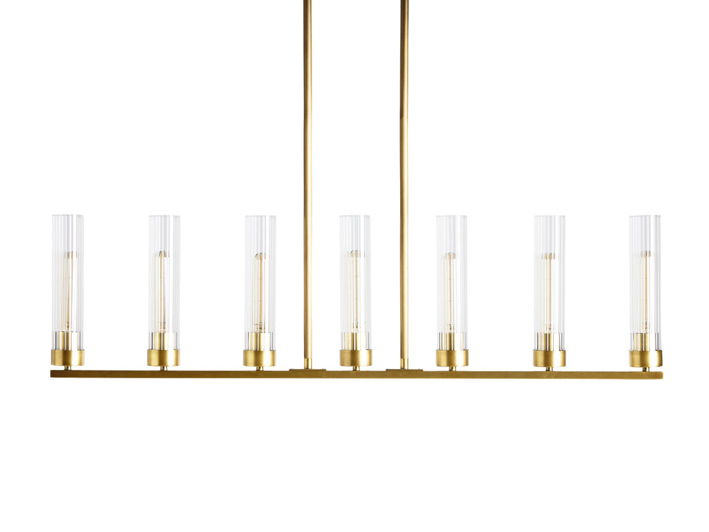 Andreas Linear Chandelier by Bling Lighting Studio