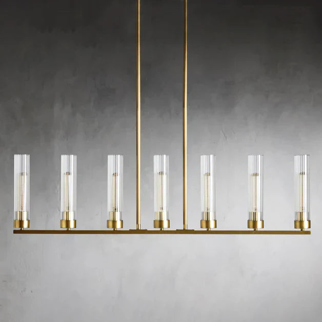 Andreas Linear Chandelier by Bling Lighting Studio