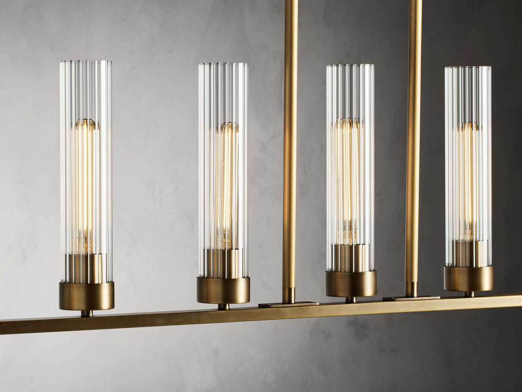 Andreas Linear Chandelier by Bling Lighting Studio
