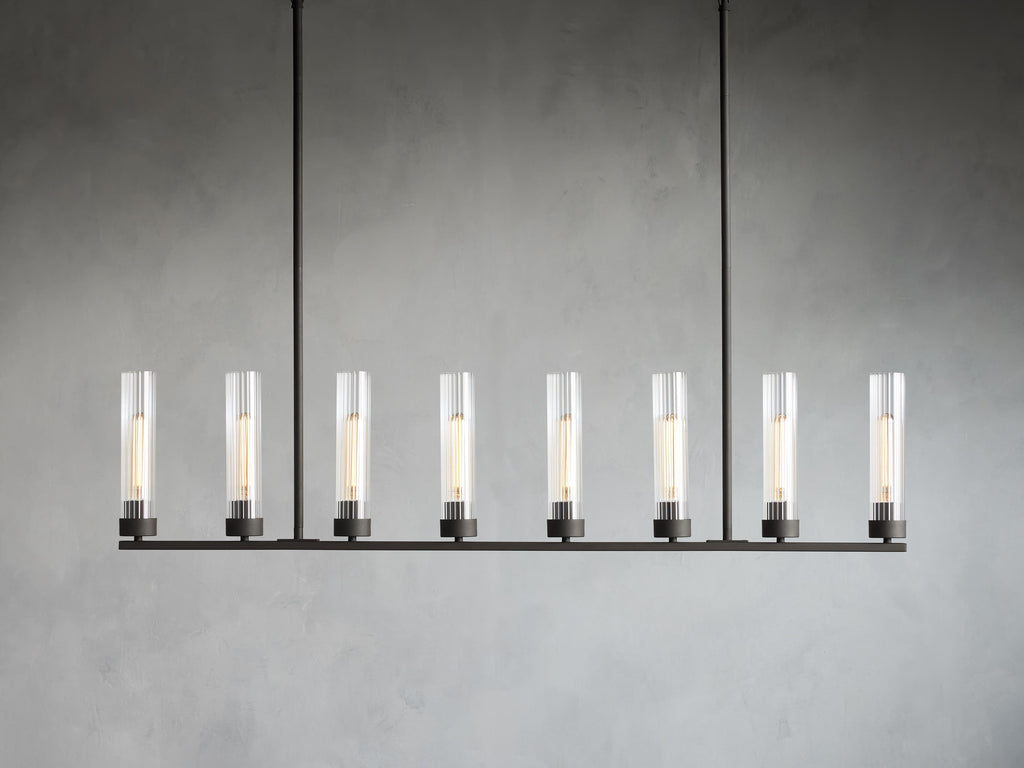 Andreas Linear Chandelier by Bling Lighting Studio