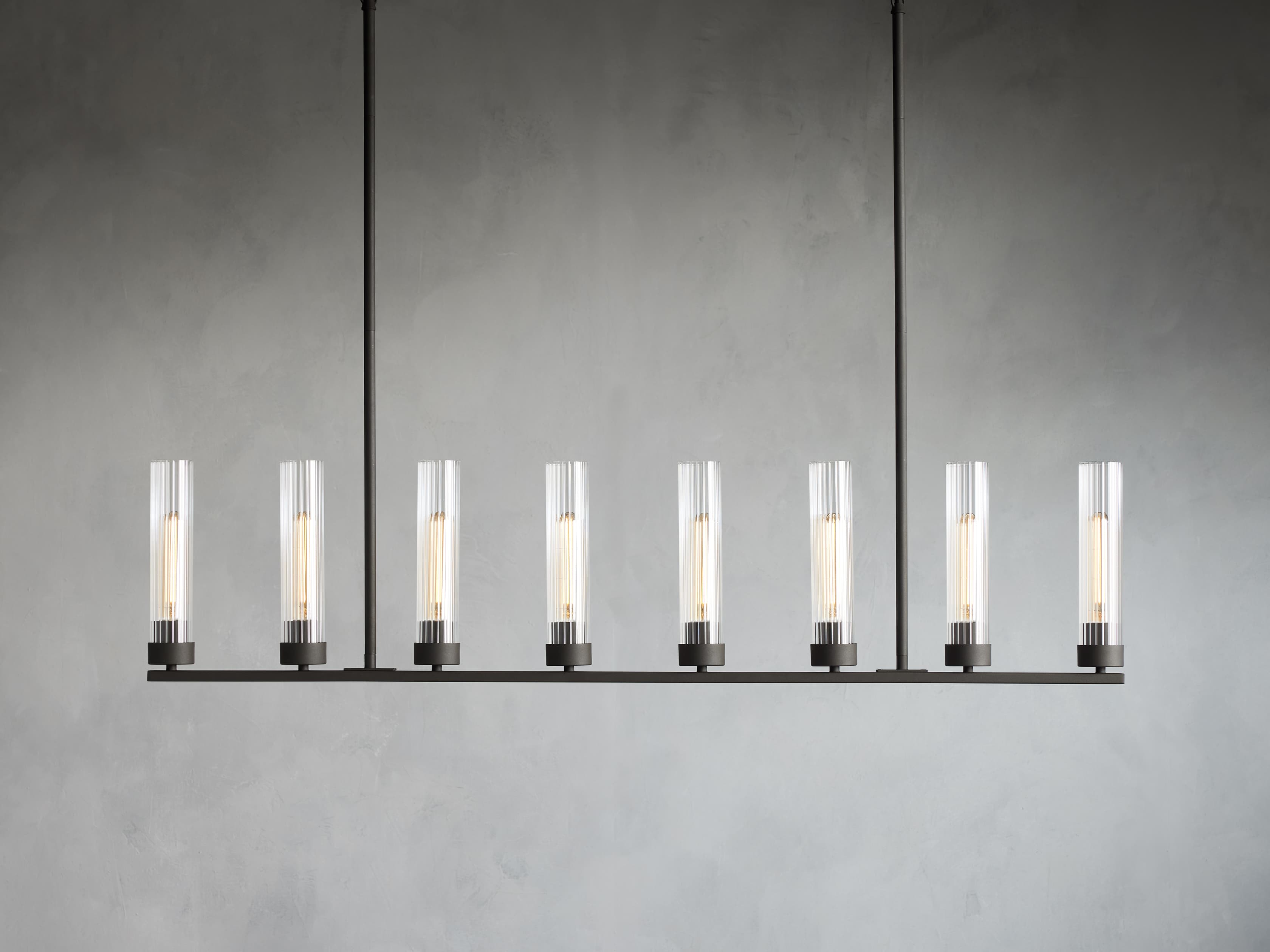 Andreas Linear Chandelier by Bling Lighting Studio