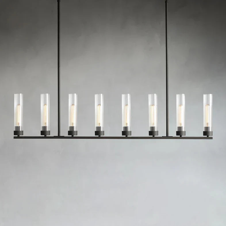 Andreas Linear Chandelier by Bling Lighting Studio