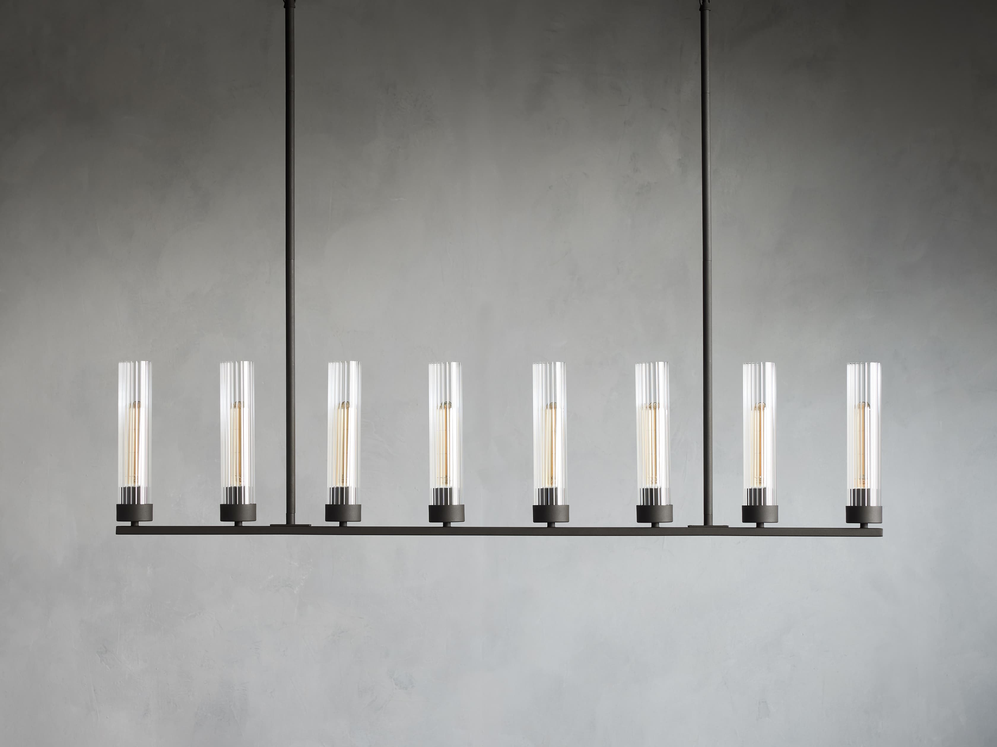 Andreas Linear Chandelier by Bling Lighting Studio