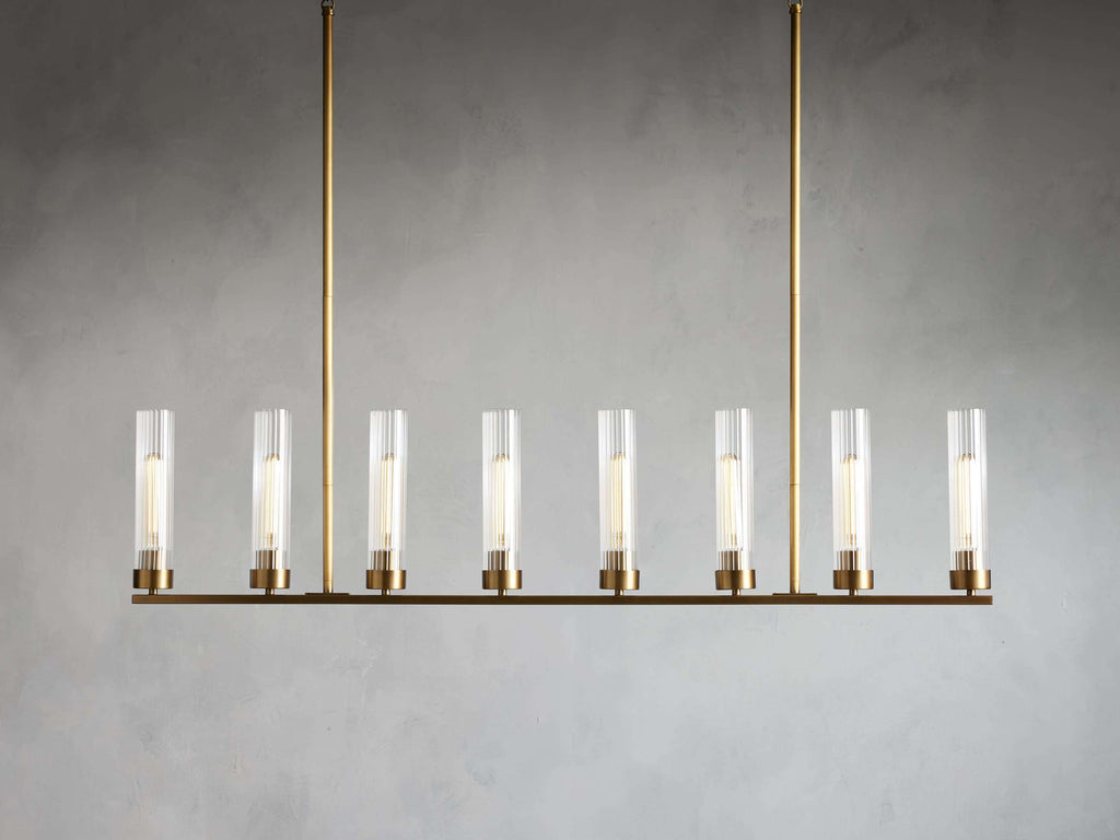 Andreas Linear Chandelier by Bling Lighting Studio