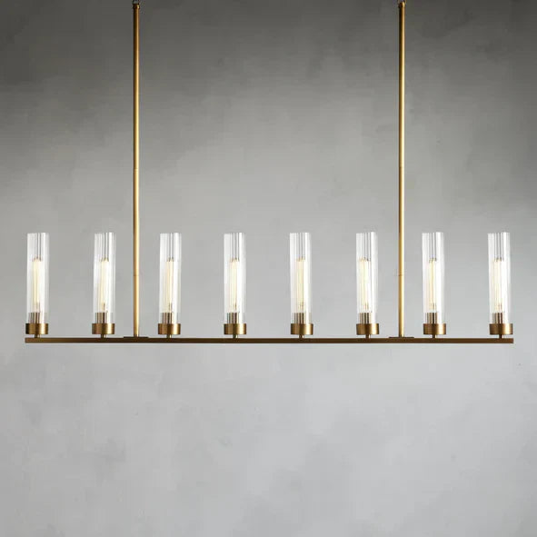 Andreas Linear Chandelier by Bling Lighting Studio