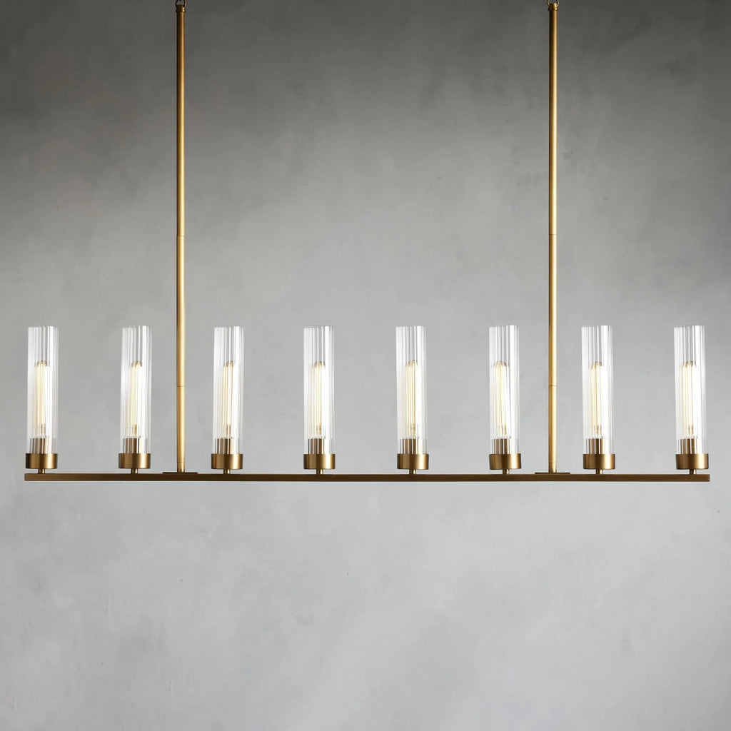 Andreas Linear Chandelier by Bling Lighting Studio