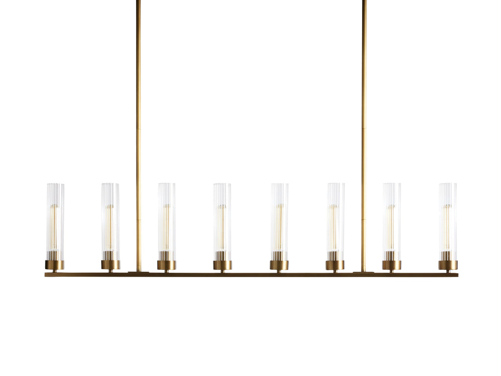 Andreas Linear Chandelier by Bling Lighting Studio