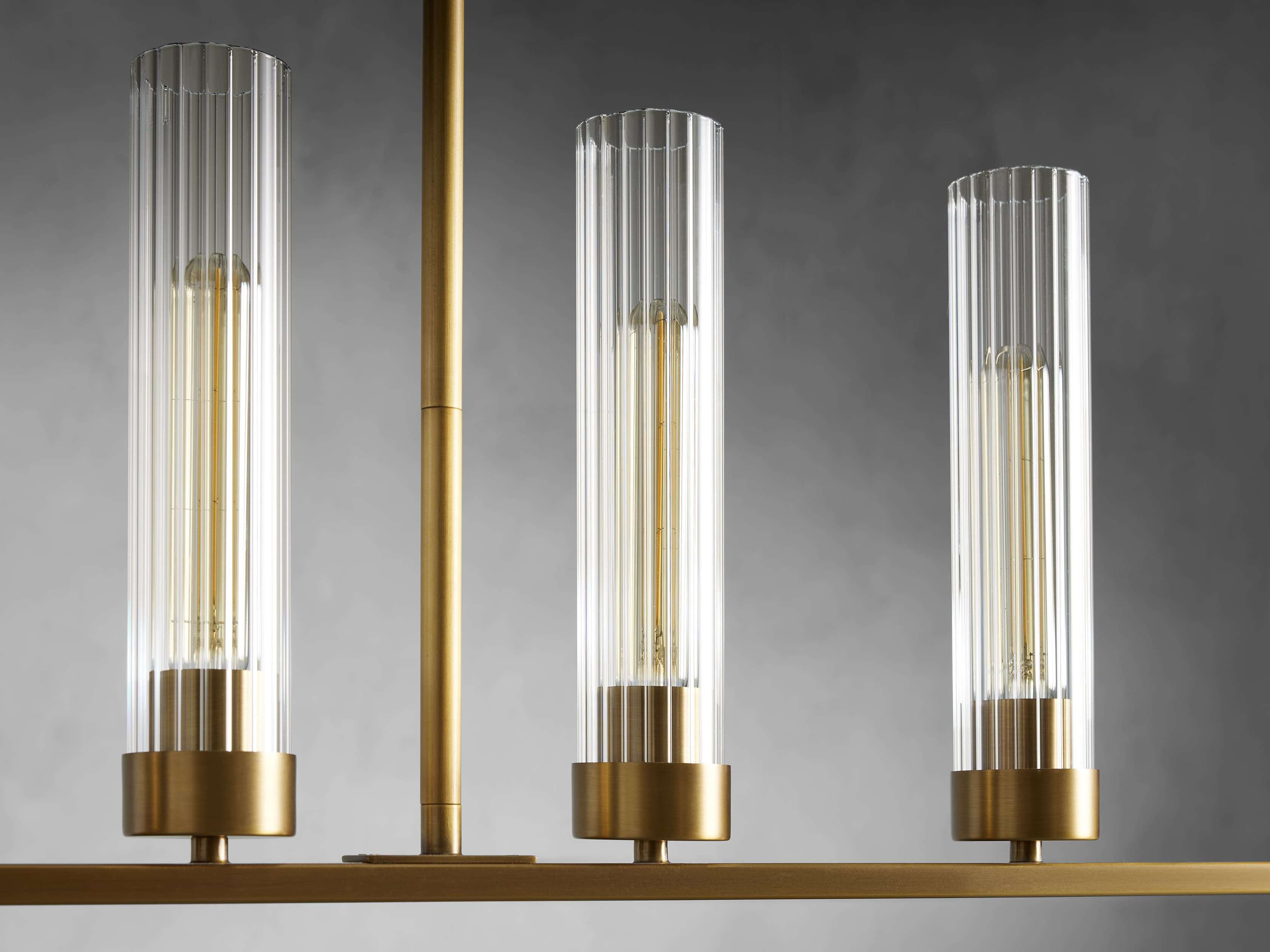 Andreas Linear Chandelier by Bling Lighting Studio