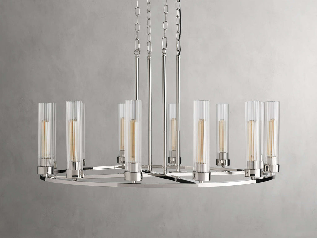 Andreas Round Chandelier by Bling Lighting Studio
