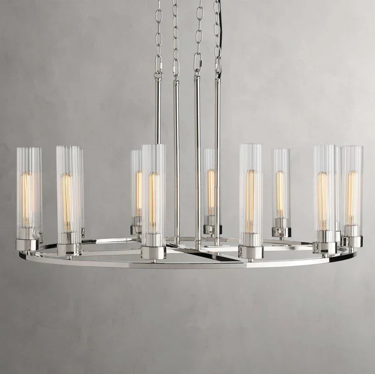 Andreas Round Chandelier by Bling Lighting Studio