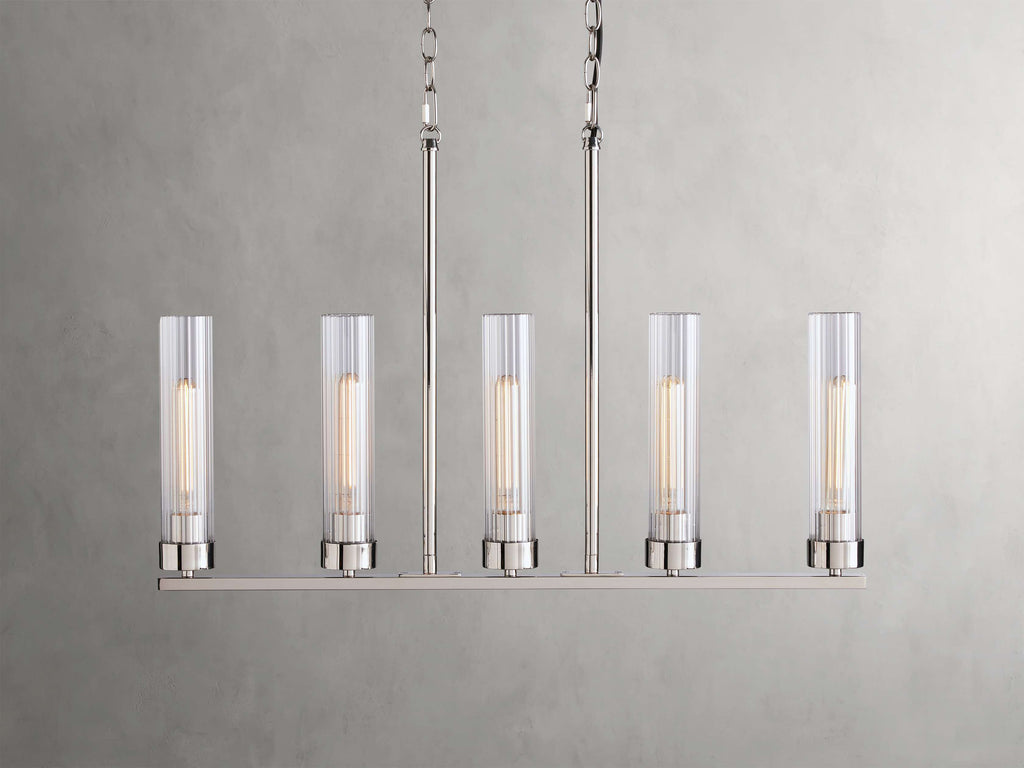 Andreas Linear Chandelier by Bling Lighting Studio