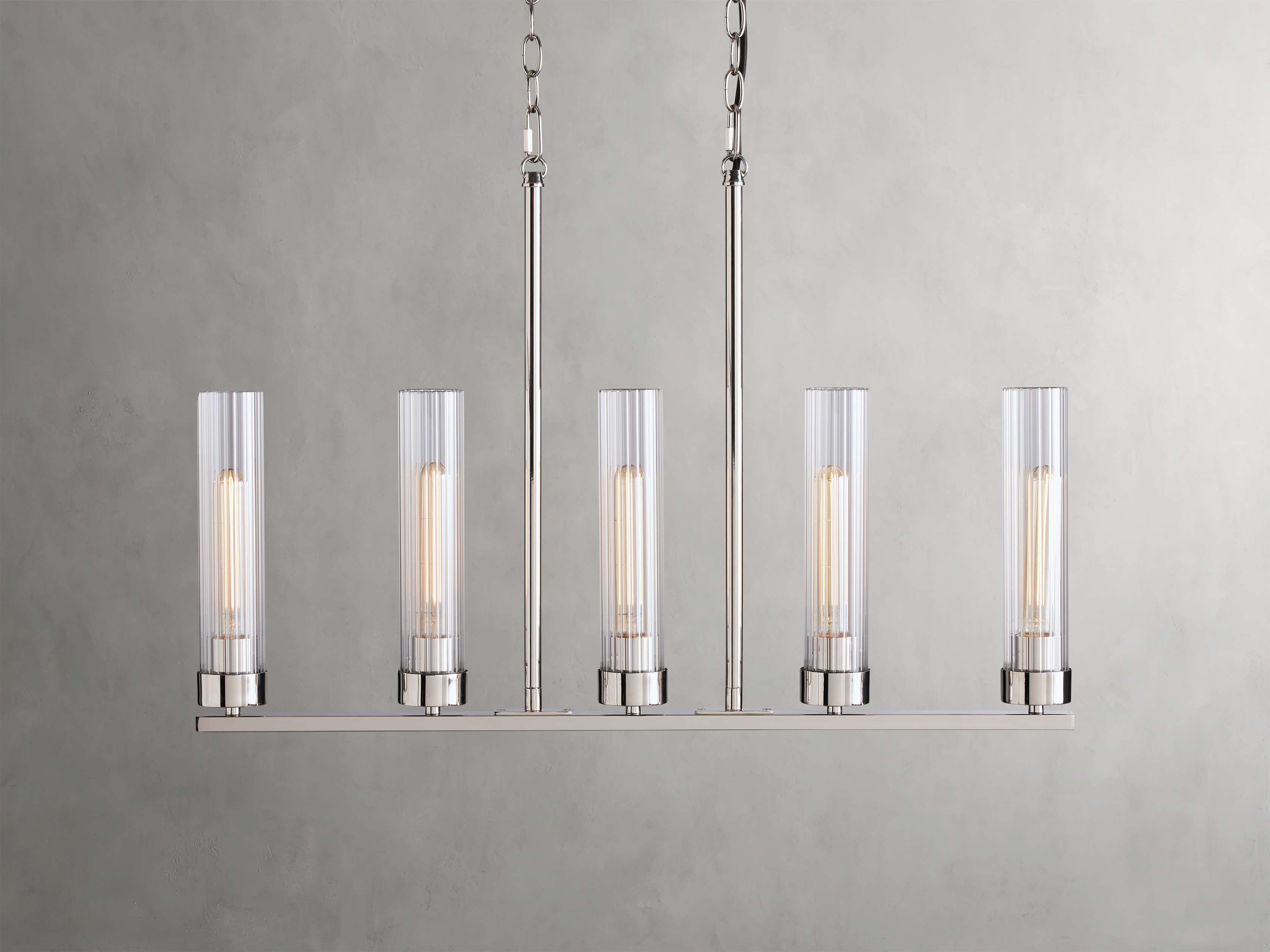 Andreas Linear Chandelier by Bling Lighting Studio