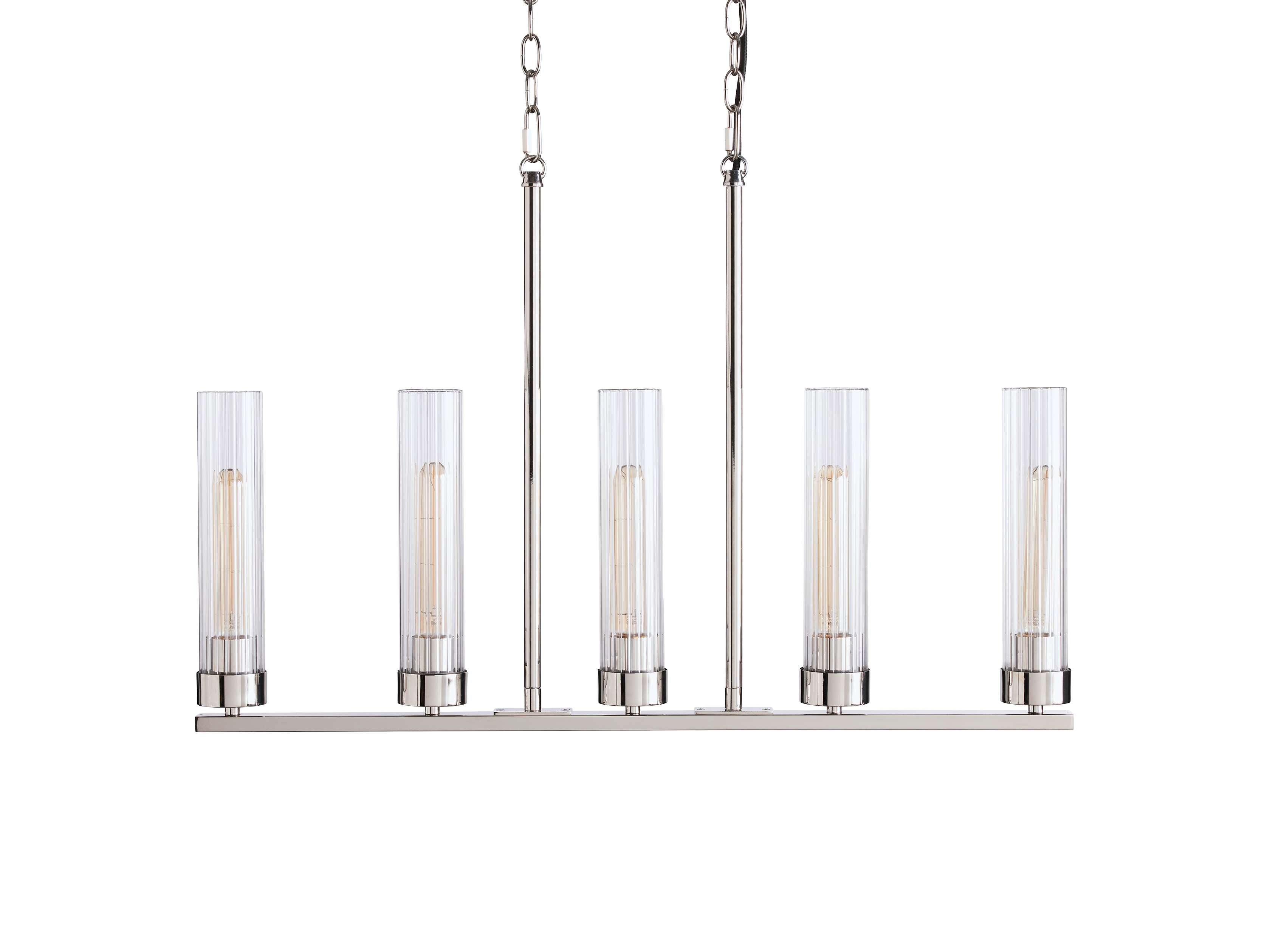 Andreas Linear Chandelier by Bling Lighting Studio
