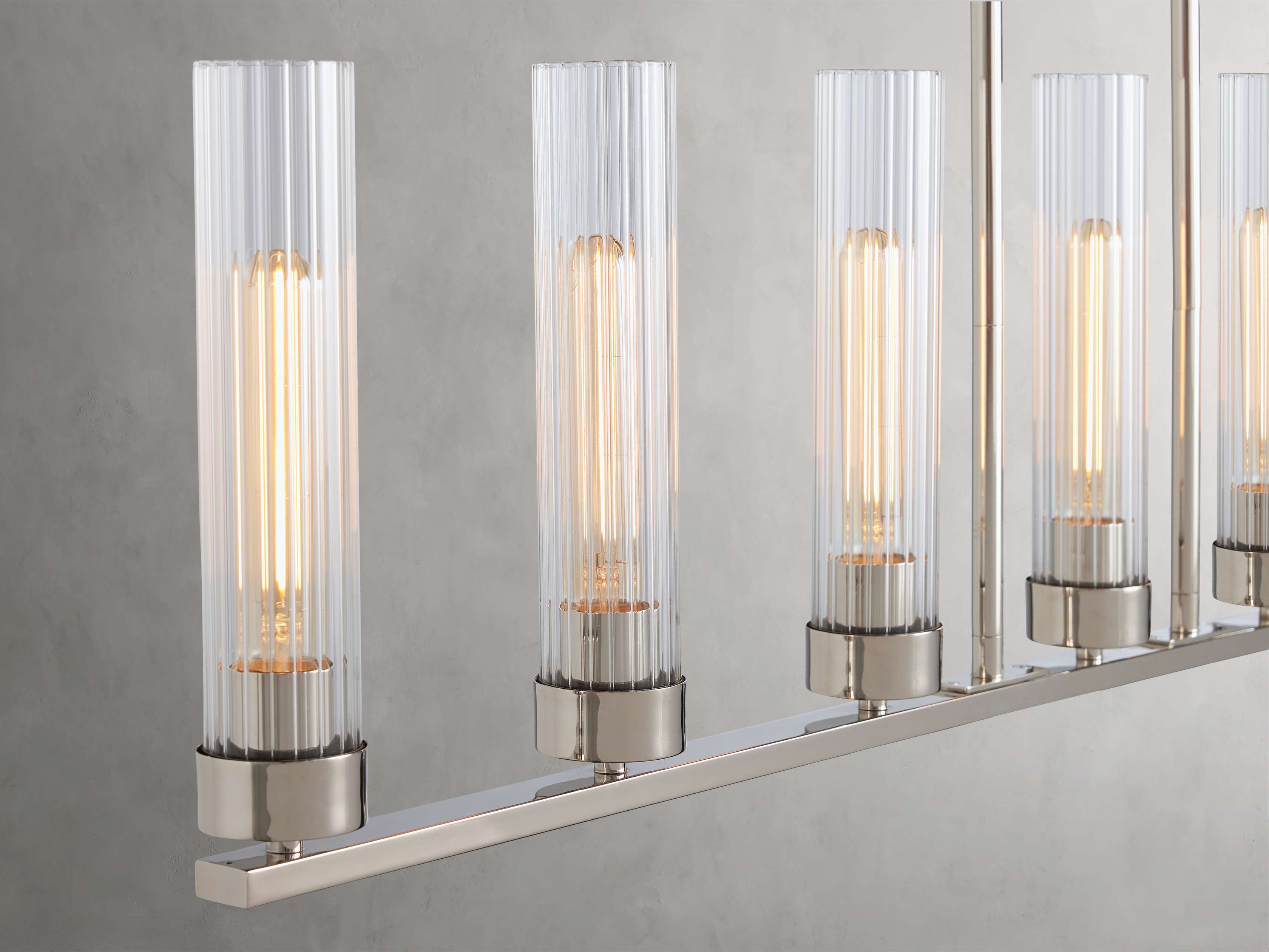 Andreas Linear Chandelier by Bling Lighting Studio