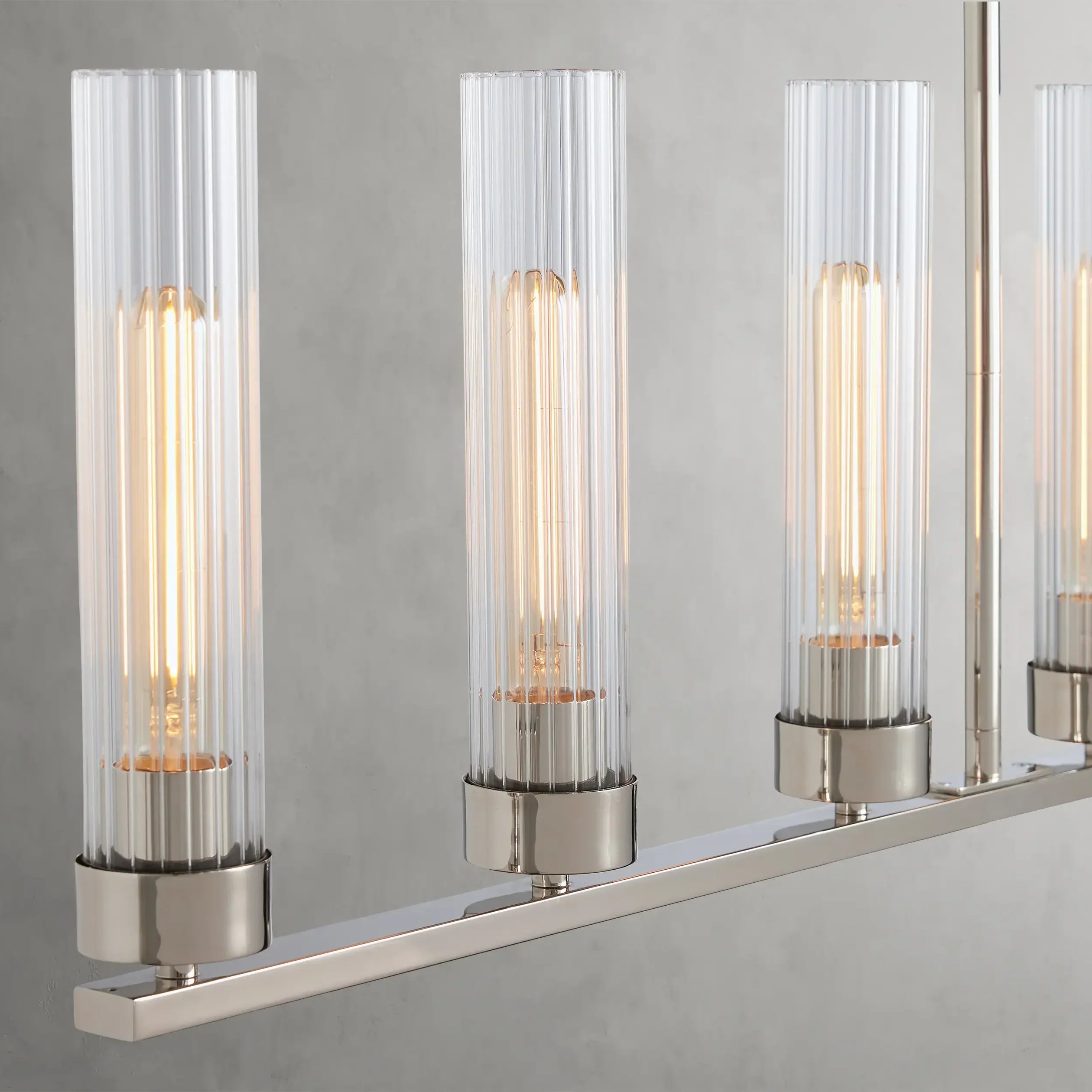 Andreas Linear Chandelier by Bling Lighting Studio