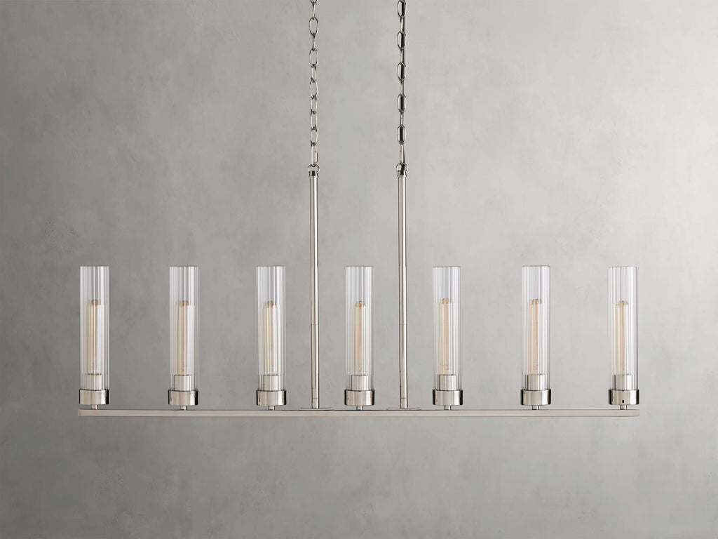 Andreas Linear Chandelier by Bling Lighting Studio