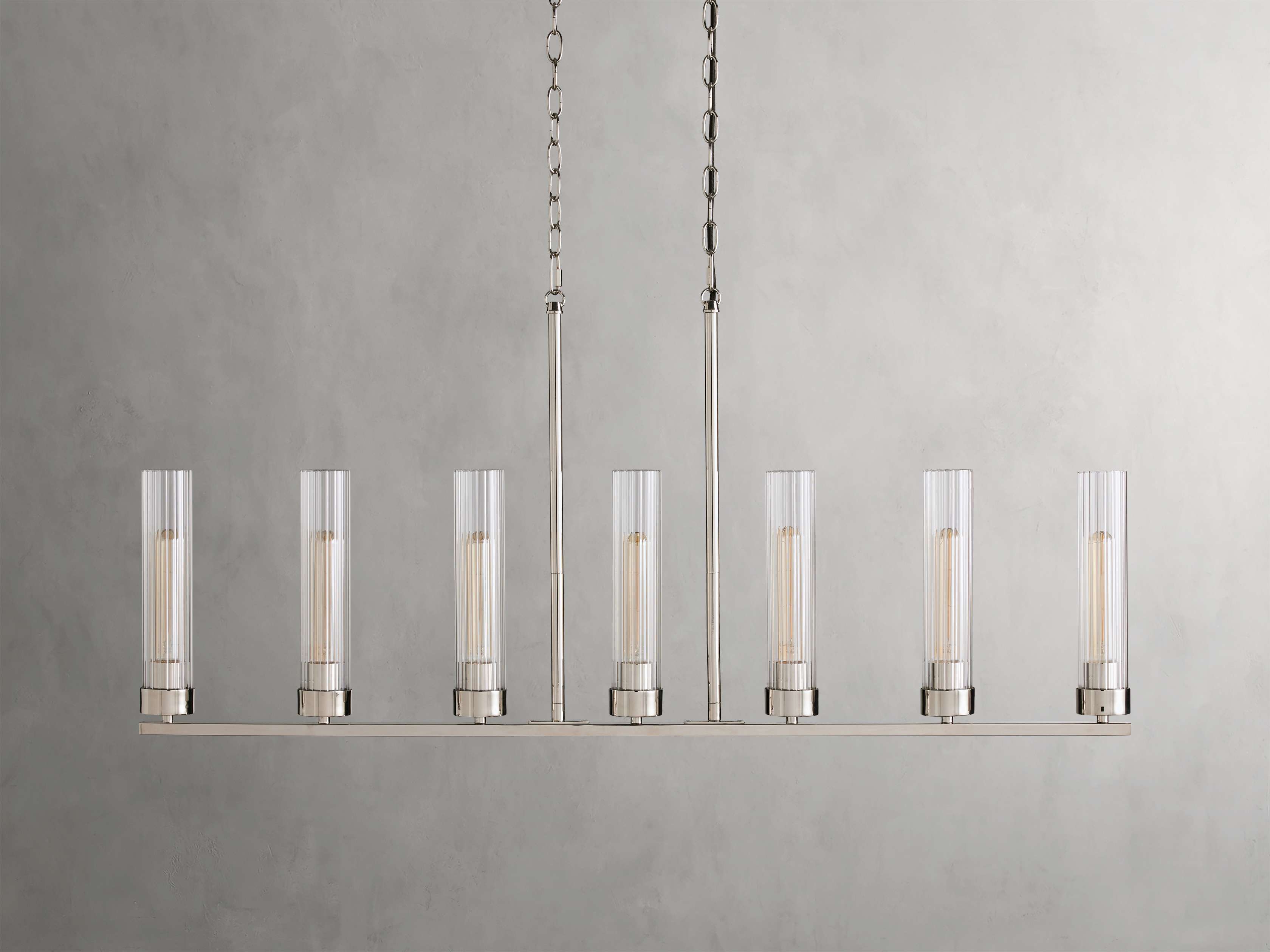 Andreas Linear Chandelier by Bling Lighting Studio