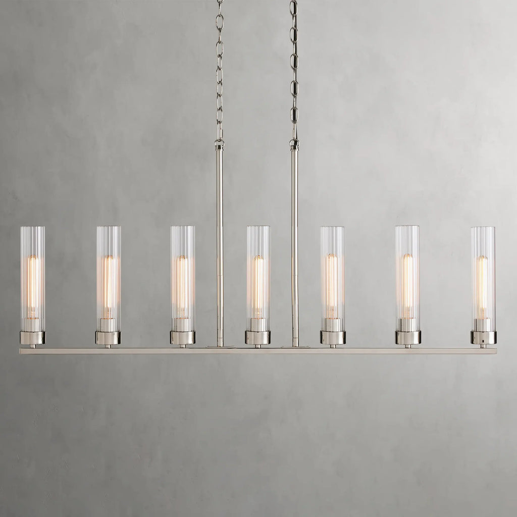 Andreas Linear Chandelier by Bling Lighting Studio