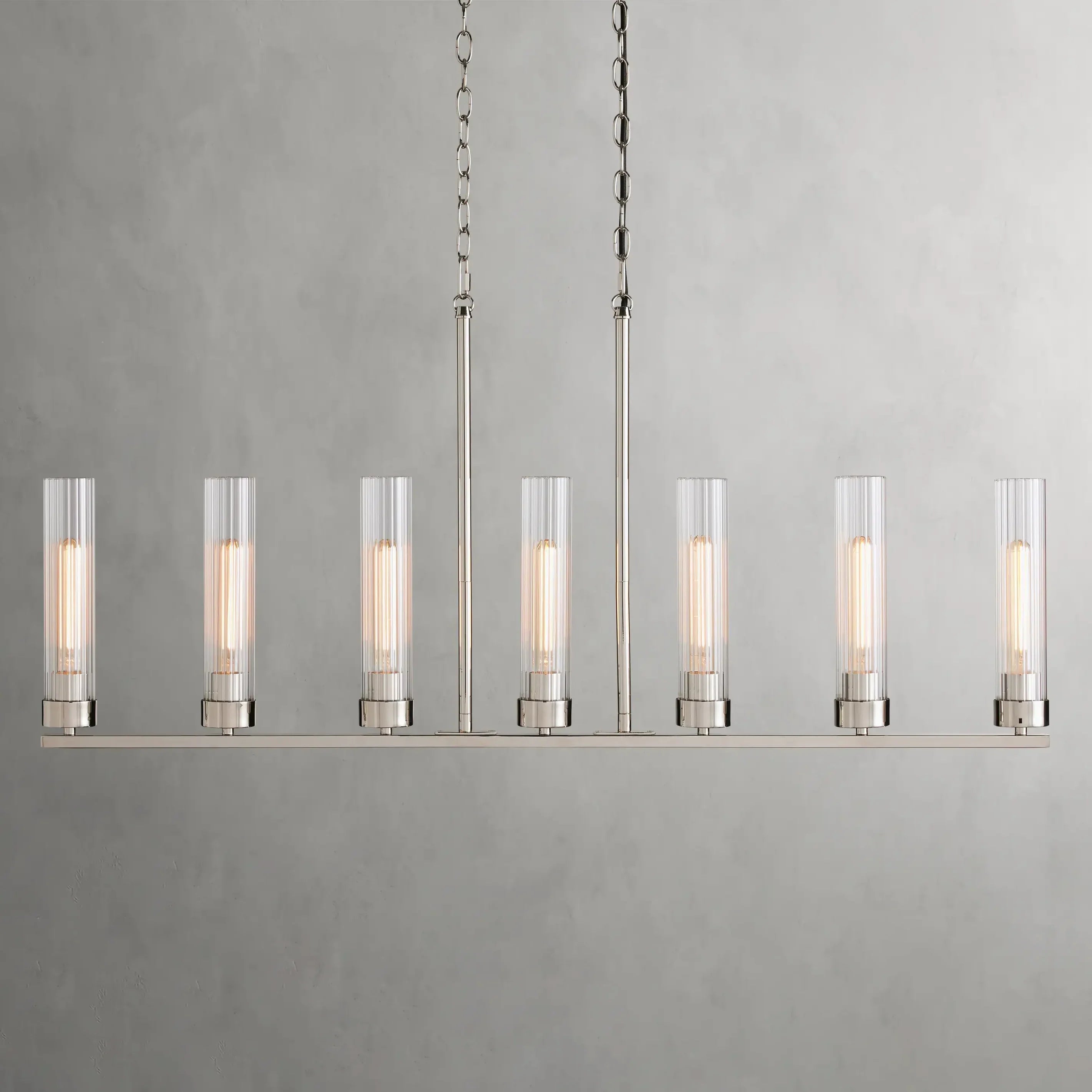 Andreas Linear Chandelier by Bling Lighting Studio
