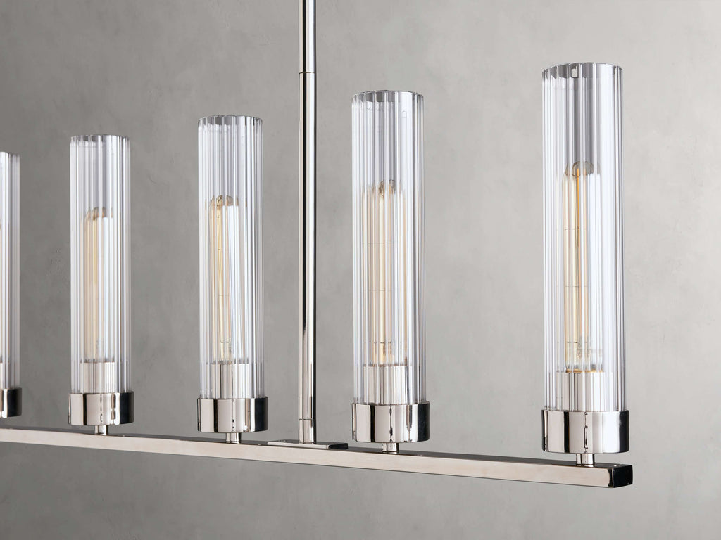 Andreas Linear Chandelier by Bling Lighting Studio